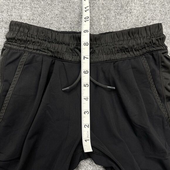 Ivivva Lululemon Girls Practice Lux Track Pants Size 12 Warm Up Black Pockets - Picture 7 of 8